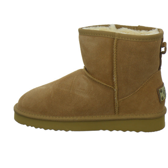 OOG 3klein+4groß Winterstiefel warm gefüttert Mittelbraun - 360° Ansicht