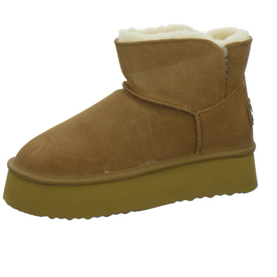 OOG Winterstiefel warm gefüttert Mittelbraun - 360° Ansicht