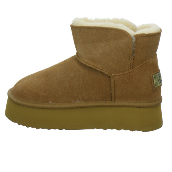 OOG Winterstiefel warm gefüttert Mittelbraun - 360° Ansicht