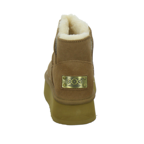 OOG Winterstiefel warm gefüttert Mittelbraun - 360° Ansicht
