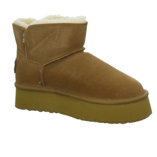 OOG Winterstiefel warm gefüttert Mittelbraun - 360° Ansicht