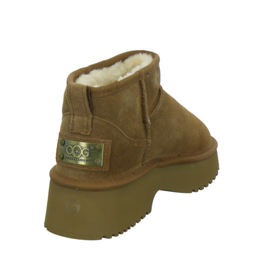 OOG Winterstiefel Damen Mittelbraun