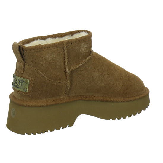 OOG Winterstiefel Damen Mittelbraun