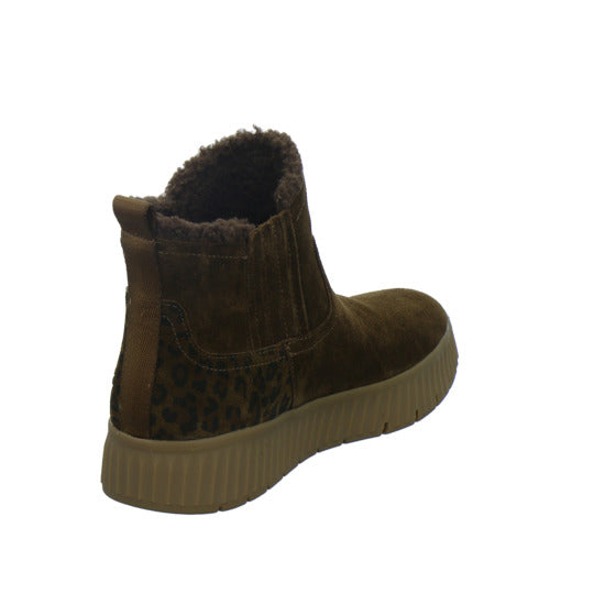 Tamaris Wide Fit Winterstiefel Damen Slip Ins Mittelbraun