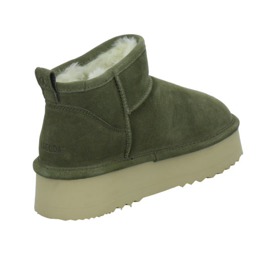 Axelda AB Milano Winterstiefel warm gefüttert oliv - 360° Ansicht