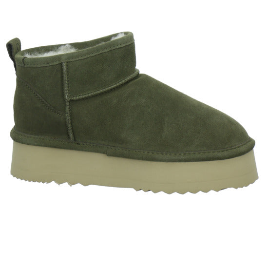 Axelda AB Milano Winterstiefel warm gefüttert oliv - 360° Ansicht