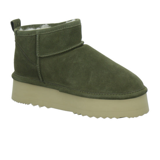 Axelda AB Milano Winterstiefel warm gefüttert oliv - 360° Ansicht