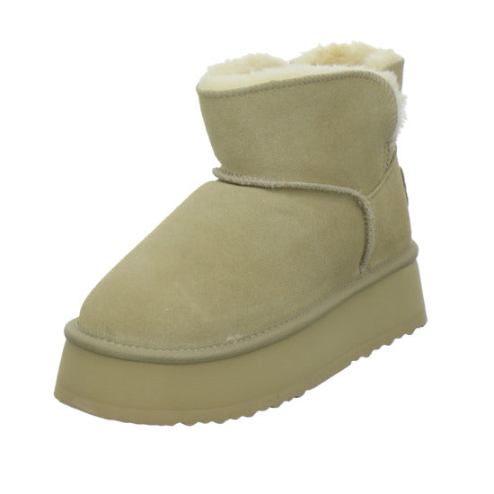 OOG Winterstiefel warm gefüttert Beige - 360° Ansicht