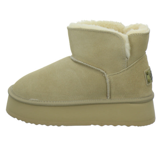 OOG Winterstiefel warm gefüttert Beige - 360° Ansicht