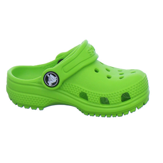 Crocs Pantoletten Unisex - Kinder Classic Clog Kids Hellgrün
