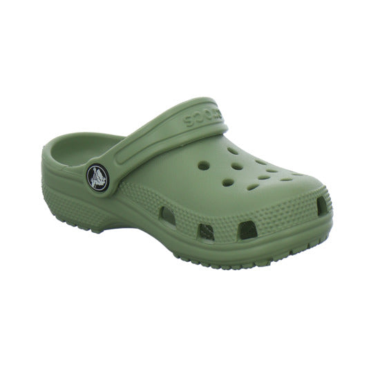 Crocs Classic Clog Kids Pantoletten oliv