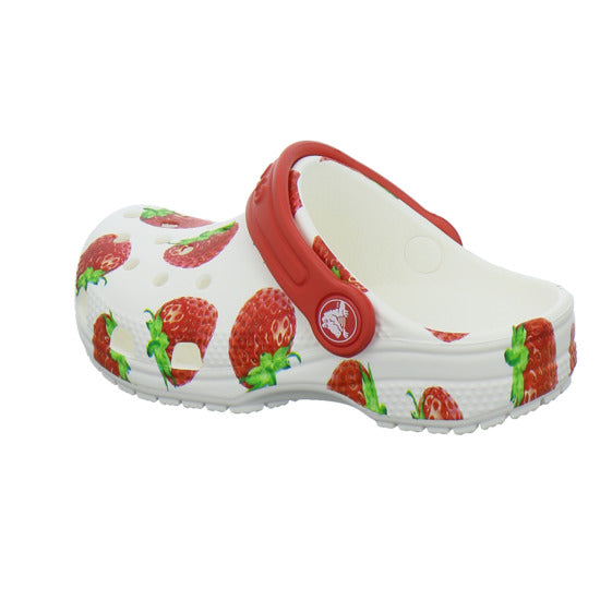 Crocs Classic Clog Kids Pantoletten Weiß-kombi