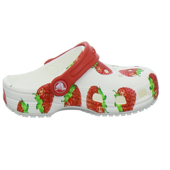 Crocs Classic Clog Kids Pantoletten Weiß-kombi