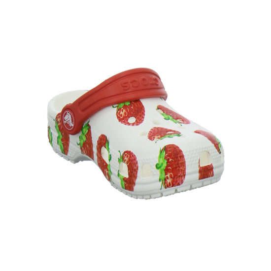 Crocs Classic Clog Kids Pantoletten Weiß-kombi
