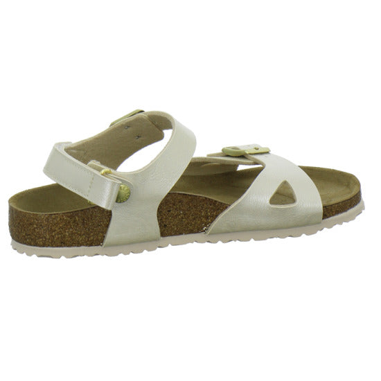 Birkenstock Rio Sandalen Beige - 360° Ansicht