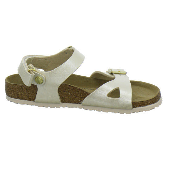 Birkenstock Rio Sandalen Beige - 360° Ansicht