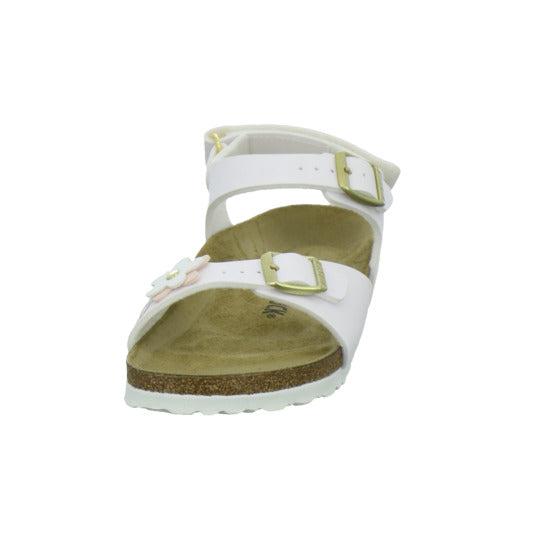 Birkenstock Sandalen Mädchen Rio Plain Flowers Weiß