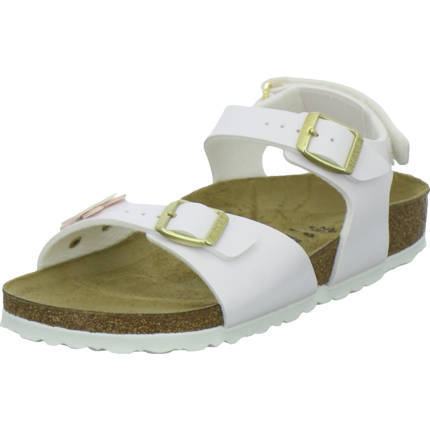 Birkenstock Sandalen Mädchen Rio Plain Flowers Weiß