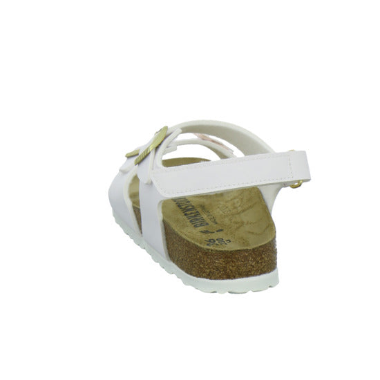 Birkenstock Sandalen Mädchen Rio Plain Flowers Weiß