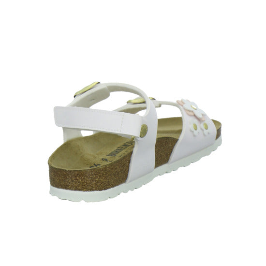 Birkenstock Sandalen Mädchen Rio Plain Flowers Weiß