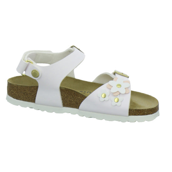 Birkenstock Sandalen Mädchen Rio Plain Flowers Weiß