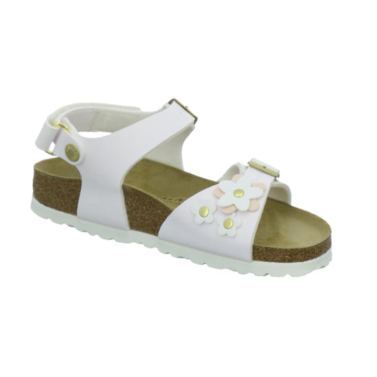 Birkenstock Sandalen Mädchen Rio Plain Flowers Weiß