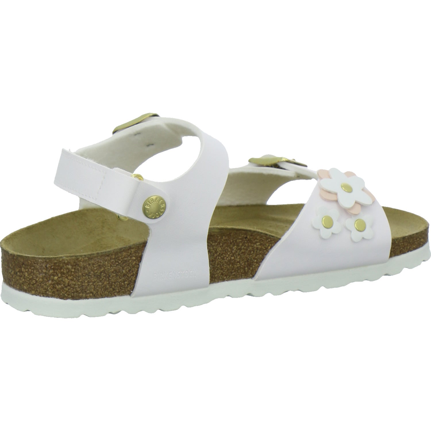 Birkenstock Sandalen Mädchen Rio Plain Flowers Weiß