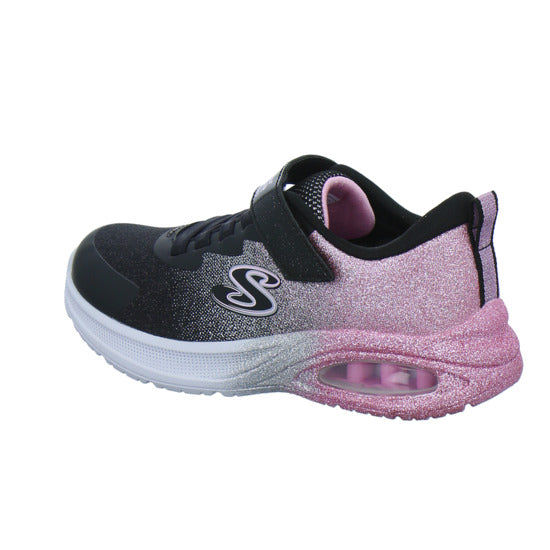 Skechers Halbschuhe Mädchen Microspec Glitz Schwarz-kombi