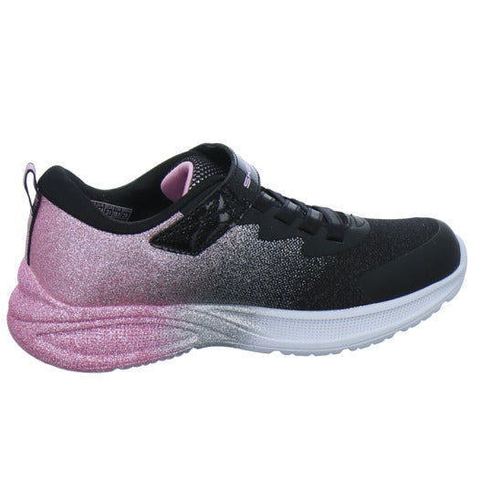 Skechers Halbschuhe Mädchen Microspec Glitz Schwarz-kombi