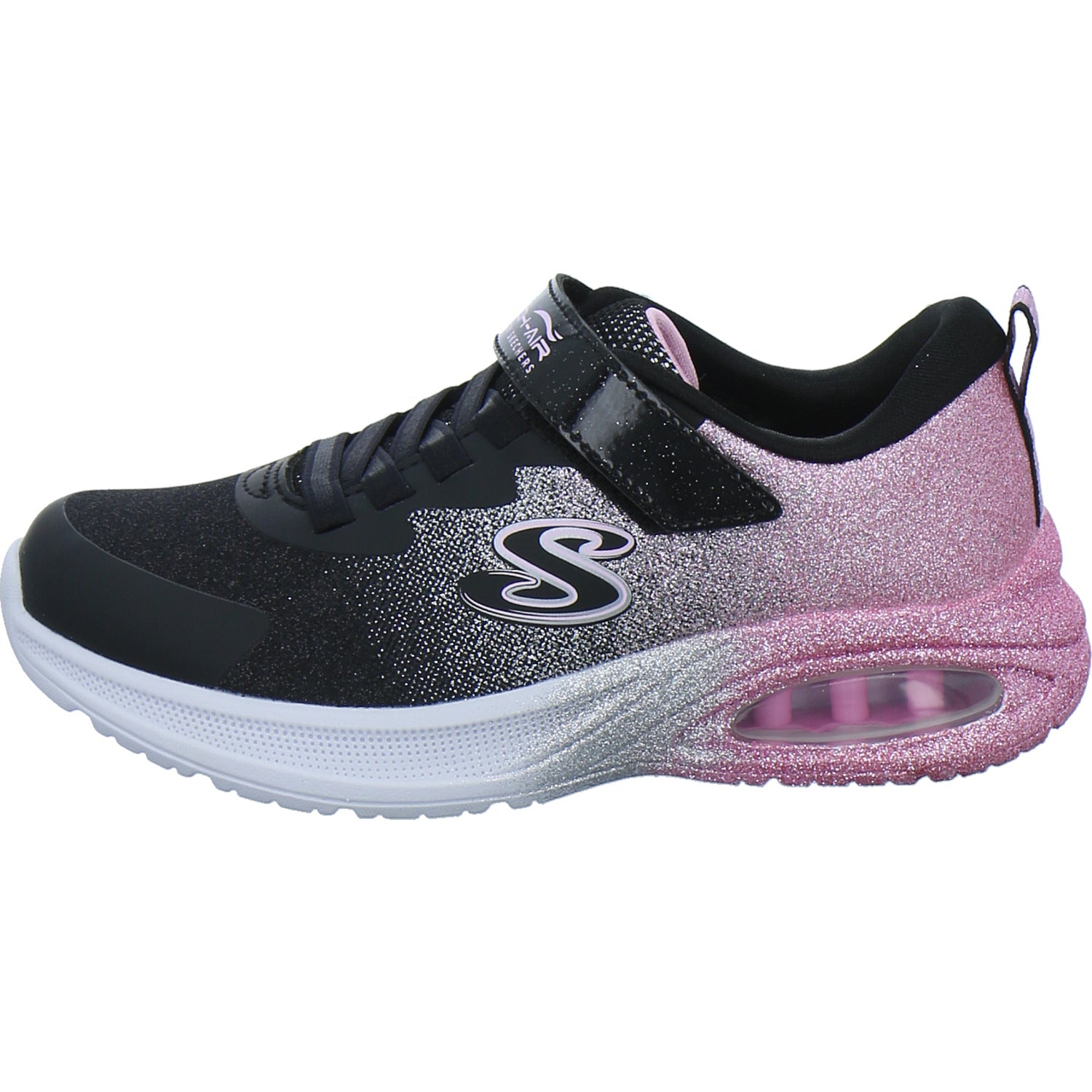 Skechers Halbschuhe Mädchen Microspec Glitz Schwarz-kombi
