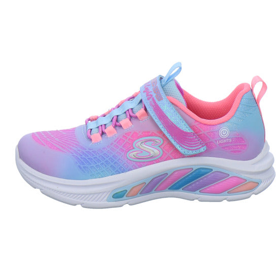 Skechers Halbschuhe Mädchen S-LIGHTS RAIMBOW CRUISERS Hellblau