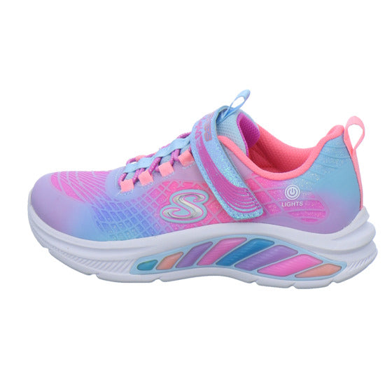 Skechers Halbschuhe Mädchen S-LIGHTS RAIMBOW CRUISERS Hellblau