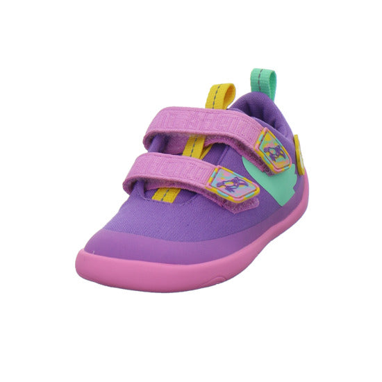 Affenzahn Baumwolle Lucky Halbschuhe Violett - 360° Ansicht