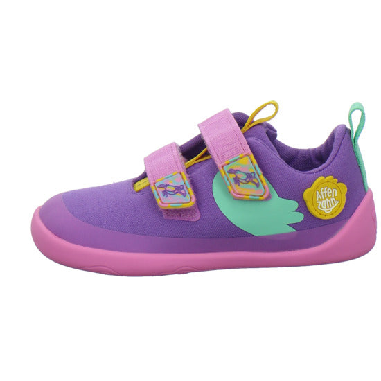 Affenzahn Baumwolle Lucky Halbschuhe Violett - 360° Ansicht