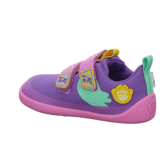Affenzahn Baumwolle Lucky Halbschuhe Violett - 360° Ansicht