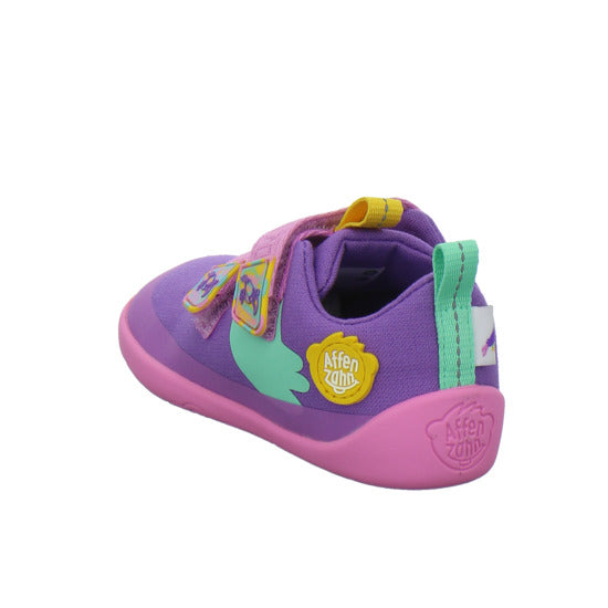 Affenzahn Baumwolle Lucky Halbschuhe Violett - 360° Ansicht