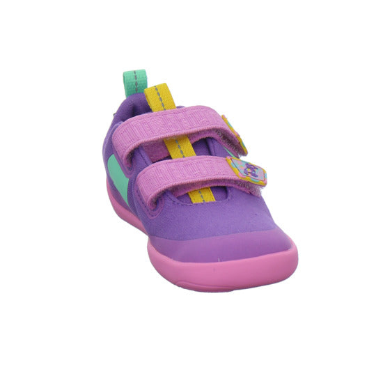 Affenzahn Baumwolle Lucky Halbschuhe Violett - 360° Ansicht