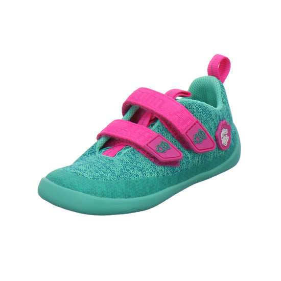 Affenzahn Knit Happy Halbschuhe türkis - 360° Ansicht
