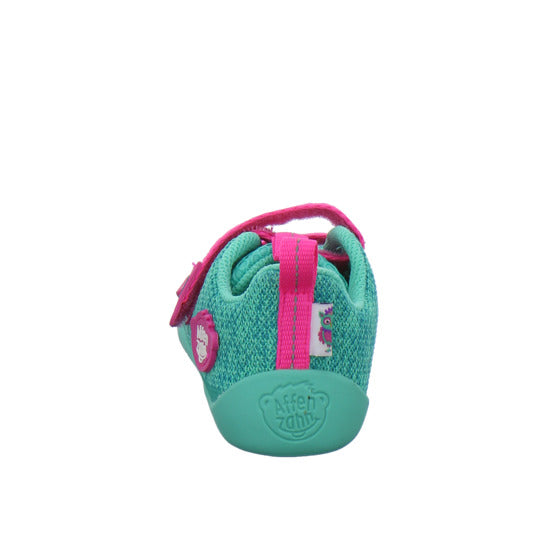 Affenzahn Knit Happy Halbschuhe türkis - 360° Ansicht