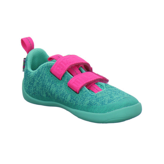Affenzahn Knit Happy Halbschuhe türkis - 360° Ansicht