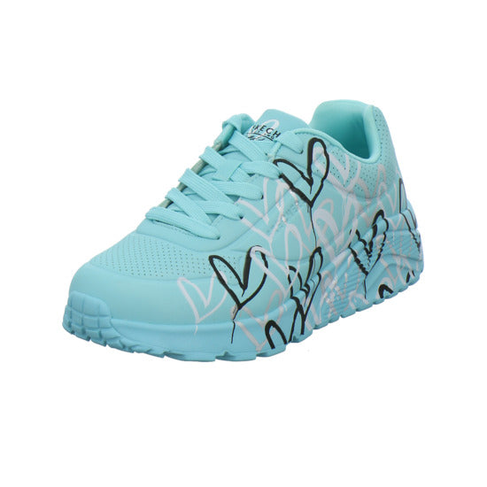 Skechers UNO GOLDCROWN KIDS Halbschuhe türkis - 360° Ansicht
