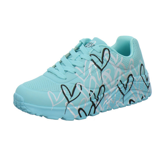Skechers UNO GOLDCROWN KIDS Halbschuhe türkis - 360° Ansicht