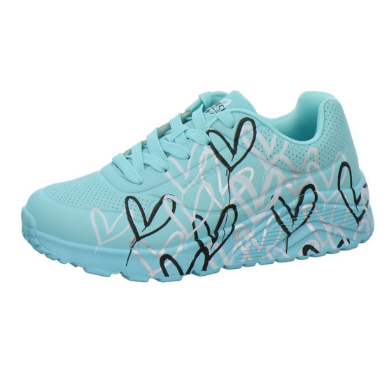 Skechers UNO GOLDCROWN KIDS Halbschuhe türkis - 360° Ansicht