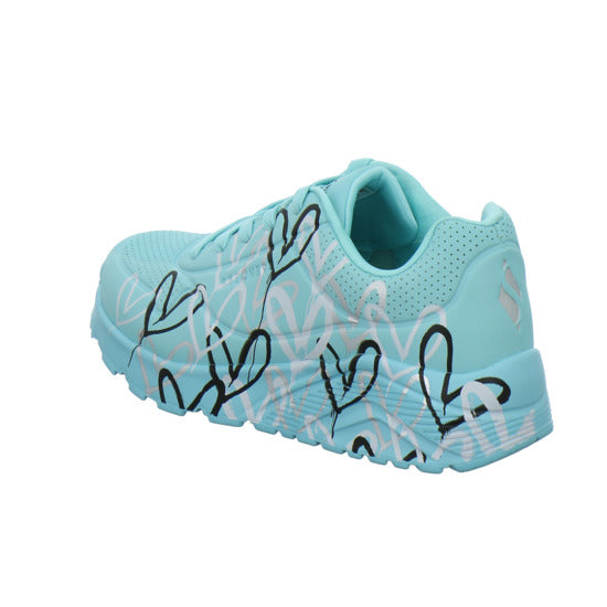 Skechers UNO GOLDCROWN KIDS Halbschuhe türkis - 360° Ansicht