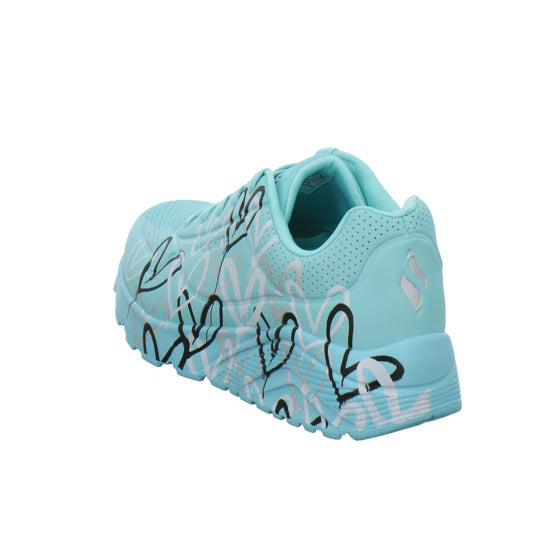 Skechers UNO GOLDCROWN KIDS Halbschuhe türkis - 360° Ansicht