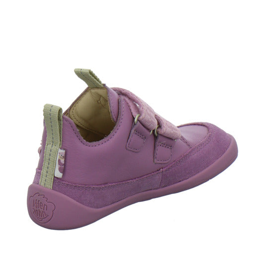 Affenzahn Leder Buddy Halbschuhe Rosa - 360° Ansicht