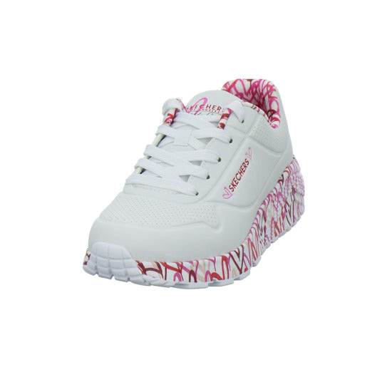 Skechers UNO GOLDCROWN KIDS Halbschuhe Weiß-kombi - 360° Ansicht