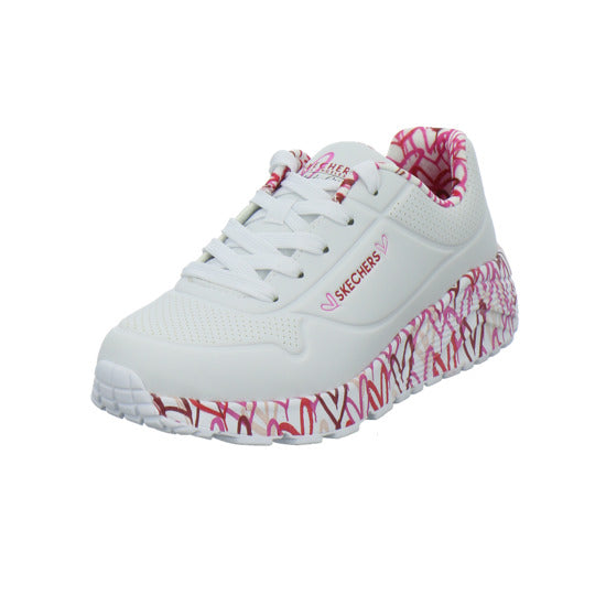 Skechers UNO GOLDCROWN KIDS Halbschuhe Weiß-kombi - 360° Ansicht