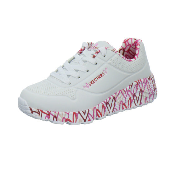 Skechers UNO GOLDCROWN KIDS Halbschuhe Weiß-kombi - 360° Ansicht