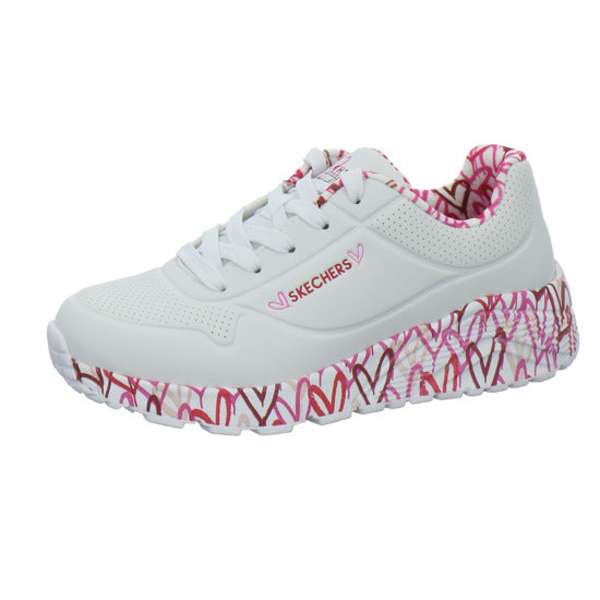 Skechers UNO GOLDCROWN KIDS Halbschuhe Weiß-kombi - 360° Ansicht